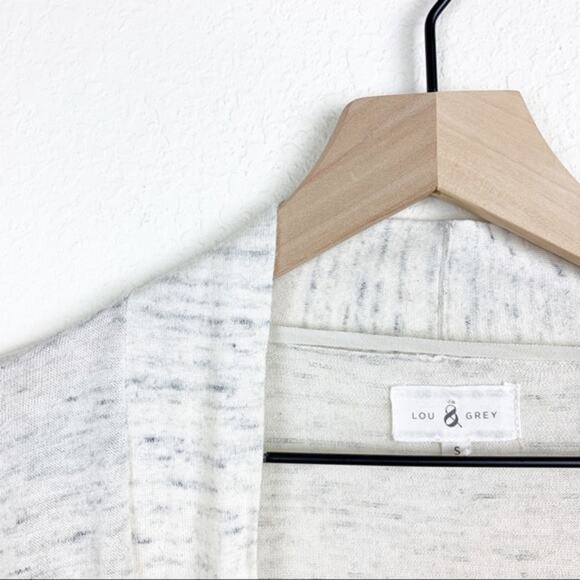 Lou & GreyOatmeal Heathered Long Cardigan - Picture 4 of 7